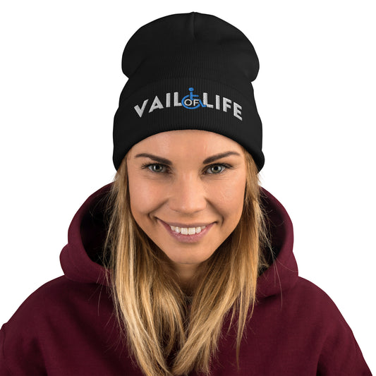 Vail of Life Embroidered Beanie