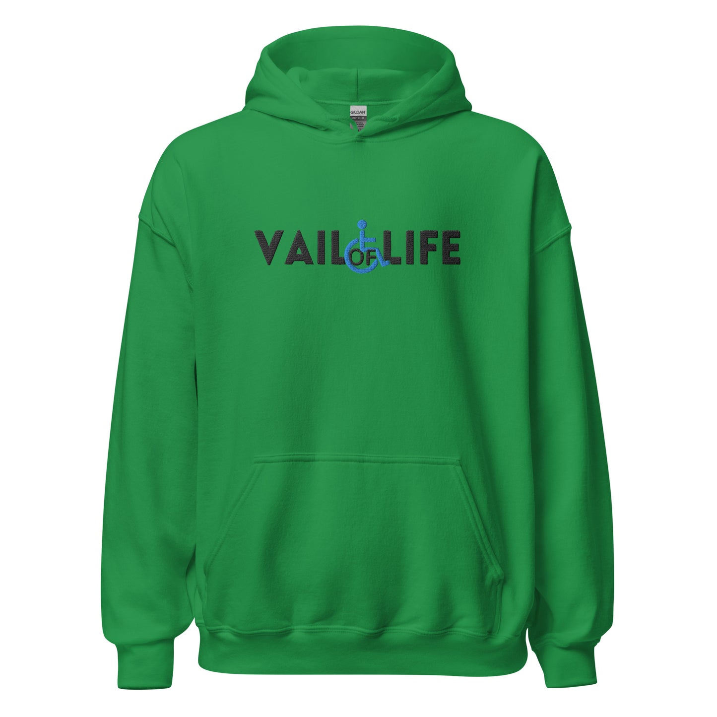 Vail of Life Embroidered Unisex Hoodie | Black Text